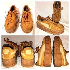 Puma Fenty x Cleated Creeper Golden Brown Sneaker | Tan | Women's Size 9